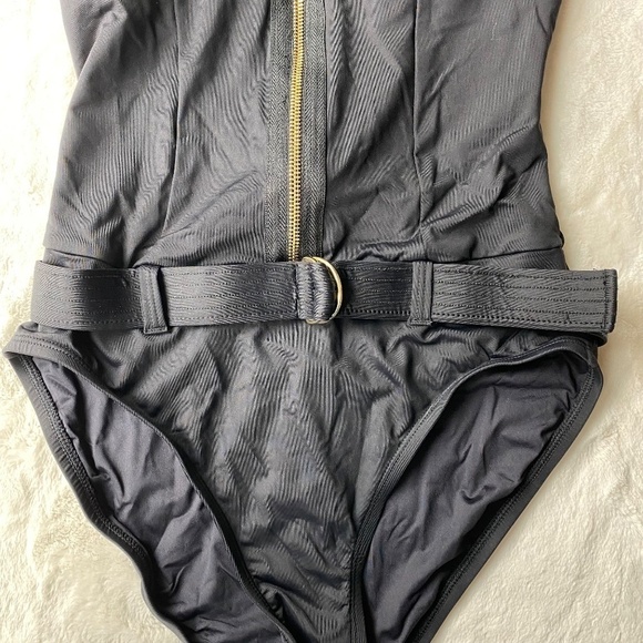 New! La Blanca Swim one piece black suit 19690 - Picture 11 of 16